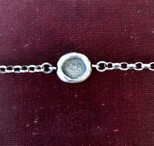 Load image into Gallery viewer, God feeds the Ravens bracelet. Choose your size.  Solid  sterling silver chain bracelet.