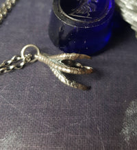 Load image into Gallery viewer, Sterling silver bird&#39;s claw. Add on for your wax seal totem necklace.