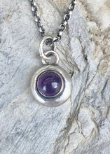 Load image into Gallery viewer, Amethyst  add on.  Add some colour to your totem necklace. handmade gemstone pendant.