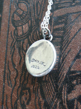 Load image into Gallery viewer, Flower pendant. Romantic antique wax letter seal. You are my everything.  thy sweetness is my life.