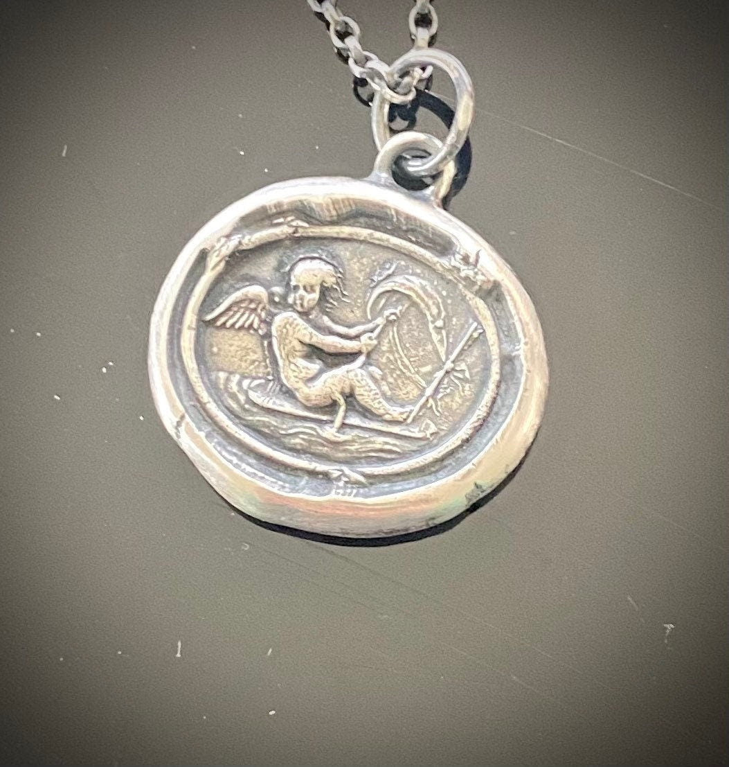 Love findeth the way Tassie seal with Cupid and rough seas