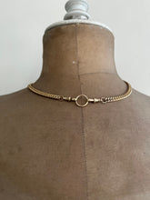 Load image into Gallery viewer, 9 carat solid yellow gold Victorian inspired, Albert clasp chain.  18&quot; 33 grams gold.