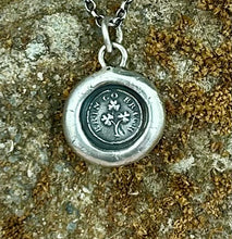 Load image into Gallery viewer, erin go bragh, Ireland Forever.... wax seal stamp jewelry, St. Patricks day. Sterling silver