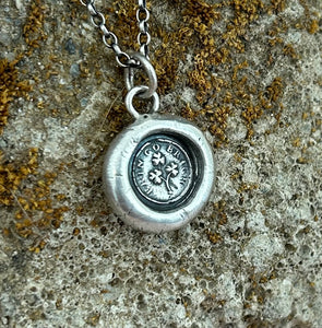 erin go bragh, Ireland Forever.... wax seal stamp jewelry, St. Patricks day. Sterling silver