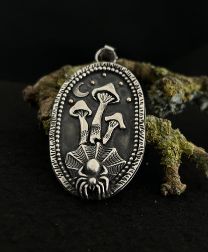 Forest floor at night pendant.