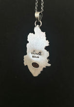 Load image into Gallery viewer, Orange Kyanite Forest pendant. Sterling silver, handmade one of a kind