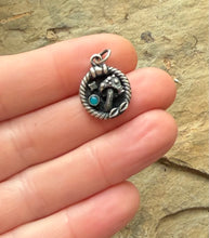 Load image into Gallery viewer, sterling silver mushroom pendant with Peruvian opal