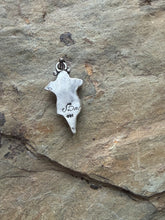 Load image into Gallery viewer, Sterling silver Ravens skull pendant.  Handmade.