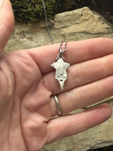 Load image into Gallery viewer, Sterling silver Ravens skull pendant.  Handmade.