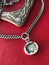 Load image into Gallery viewer, Solid sterling silver curb chain to hang your SWALK amulets. 4mm with lobster clasp.  Oxidized and hand polished.