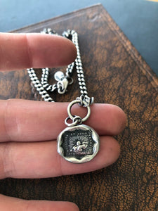 Solid sterling silver curb chain to hang your SWALK amulets. 4mm with lobster clasp.  Oxidized and hand polished.