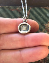 Load image into Gallery viewer, be guided by this, holy bible, good book.  Let the Bible guide you.  Religious jewelry, sterling silver antique wax letter seal.