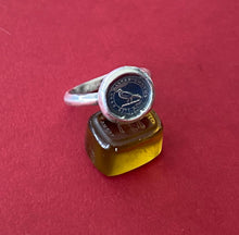 Load image into Gallery viewer, God feeds the ravens ring, choose your size.  Made to order.  Solid sterling silver.