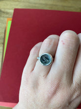 Load image into Gallery viewer, God feeds the ravens ring, choose your size.  Made to order.  Solid sterling silver.