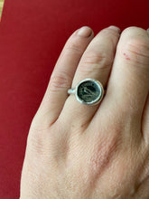 Load image into Gallery viewer, God feeds the ravens ring, choose your size.  Made to order.  Solid sterling silver.