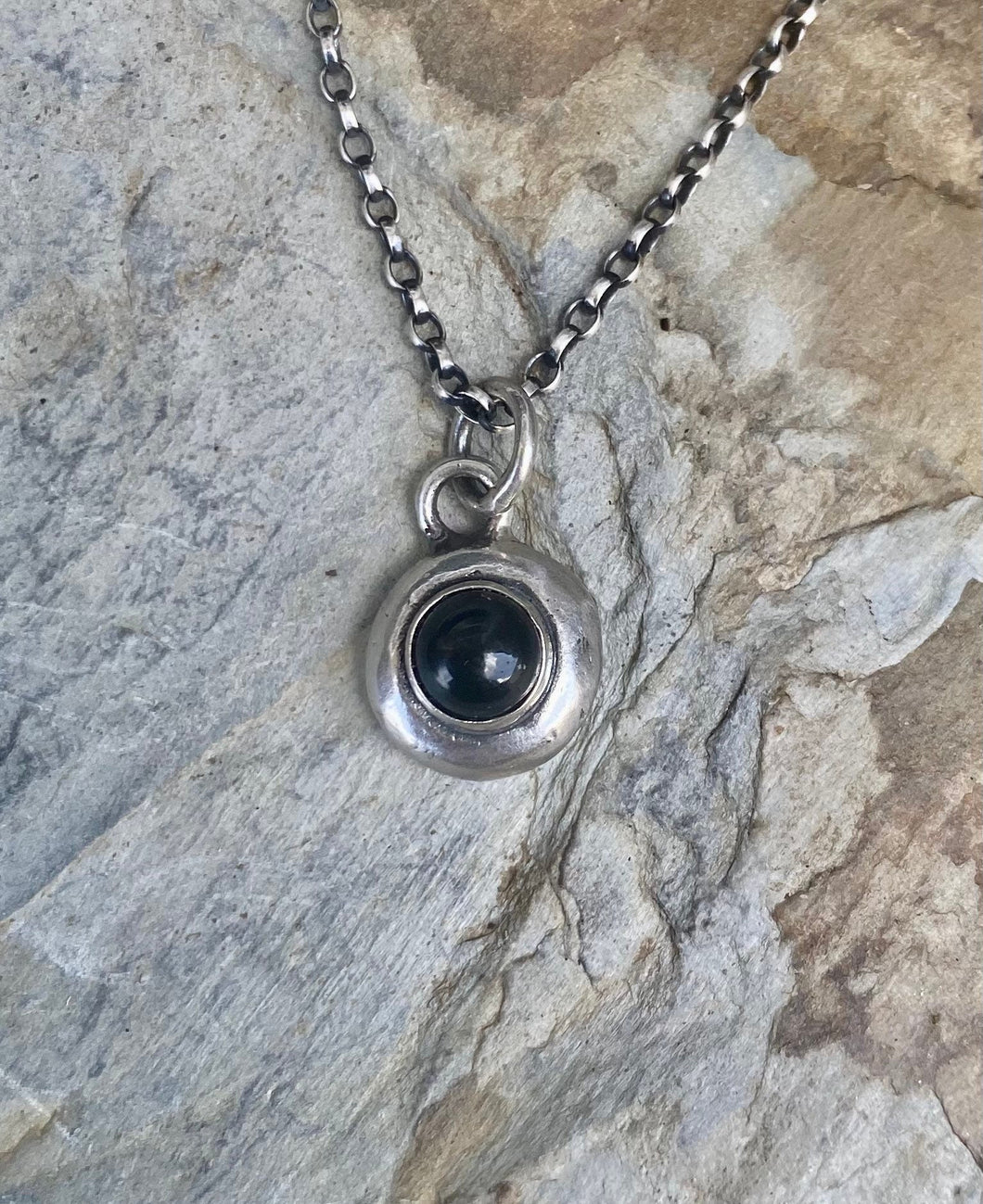 Black onyx add on.  Add some colour to your totem necklace. happiness, good fortune and strength