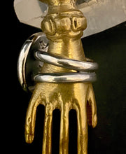 Load image into Gallery viewer, Phoenix rising. Split shank double band.  Sterling silver  meaningful ring.  Inspirational jewellery.