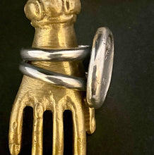 Load image into Gallery viewer, Phoenix rising. Split shank double band.  Sterling silver  meaningful ring.  Inspirational jewellery.