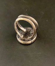 Load image into Gallery viewer, Phoenix rising. Split shank double band.  Sterling silver  meaningful ring.  Inspirational jewellery.