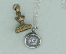 Load image into Gallery viewer, Pelican in her piety, parenthood necklace.  Family pendant, mother nurturing her young. Silver Mother or father gift,  chicks in a nest.