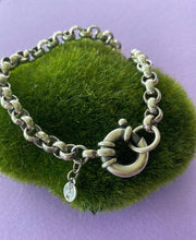 Load image into Gallery viewer, Belcher Chain bracelet.  Large bolt ring clasp.  Made to order in your size.