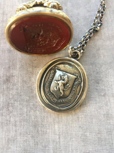 They can because they think they can! Believe in yourself!  Sterling silver wax seal impression, meaningful, inspirational, handmade