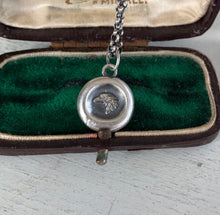 Load image into Gallery viewer, Eagle wax seal pendant.  Antique wax seal necklace. sterling letter seal stamp.