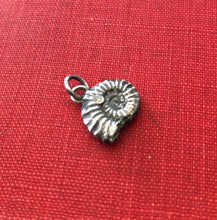 Load image into Gallery viewer, Ammonite fossil, sterling silver cast.  antique wax letter seal &#39;add on&#39;.