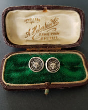 Load image into Gallery viewer, Fox earrings. Antique wax letter seal, sterling silver stud earrings. Wisdom and wit.