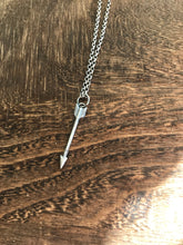 Load image into Gallery viewer, Arrow pendant.  Antique wax letter seal jewelry.  Warriors pendant. handmade arrow pendant.
