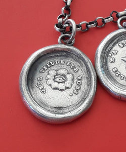 Let him watch over you!   Qu&#39;il Veille Sur Vous. Eye of Providence.... sterling silver protection amulet.  Divine protection.