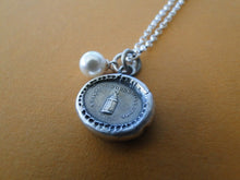 Load image into Gallery viewer, Lantern pendant. Brighter hours will come, Antique wax seal jewelry. the future is bright. Dark days are over.
