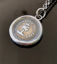 Load image into Gallery viewer, Oak Tree pendant, antique wax letter seal.  loyal and steadfast pendant