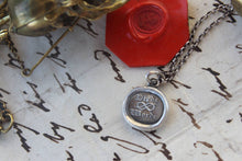 Load image into Gallery viewer, Deeds not words Pendant, actions speaks louder than words.  Life lessons, good advice, antique wax seal amulet.