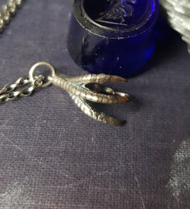 Sterling silver bird&#39;s claw. Add on for your wax seal totem necklace.