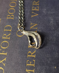 Sterling silver bird&#39;s claw. Add on for your wax seal totem necklace.