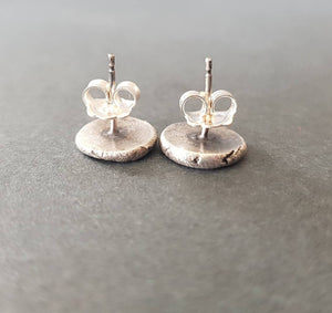 Such is life earrings, ship on rough seas. Antique wax letters seal studs.