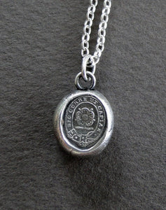 Chase your dreams.....Ambition, Encouragement...... wax letter seal, .....go for it! 100% sterling silver