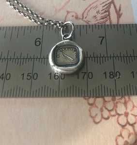 Do you want the whip? Do you want a lashing? Do you want to be punished?  Antique wax letter seal jewellery...