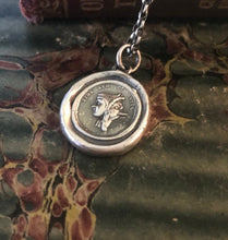 Load image into Gallery viewer, Trust, but be careful of whom you trust”.  “Fide sed cui vide”. Beware of people who are deceitful.  Georgian Tassie seal pendant.