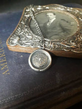 Load image into Gallery viewer, I never retreat..... let your light shine always!. Sterling silver antique wax letter seal pendant.  dating from the 18th century.