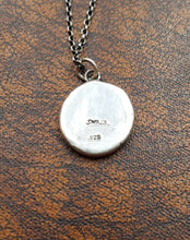 Load image into Gallery viewer, Oak leaf pendant. I remain faithful. Je ne change  qu&#39;en mourant. Antique wax seal pendant.