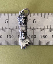Load image into Gallery viewer, Victorian sterling silver figa hand.  Good luck charm amulet.
