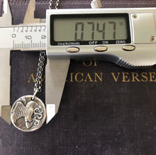 Load image into Gallery viewer, Eagle and Snake. Sterling silver  Antique Greek coin replica. Represents a huge struggle.