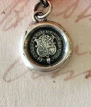 Load image into Gallery viewer, Victory or death! Vincere aut Mort.  Antique wax letter seal impression.  Empowering, motivational, meaningful jewelry