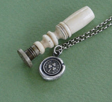 Load image into Gallery viewer, erin go bragh, Ireland Forever.... wax seal stamp jewelry, St. Patricks day. Sterling silver