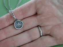 Load image into Gallery viewer, erin go bragh, Ireland Forever.... wax seal stamp jewelry, St. Patricks day. Sterling silver