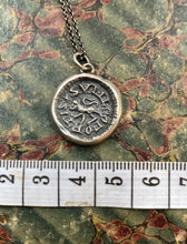 Load image into Gallery viewer, I am a strong Lion, Sum Leo Fortis, medieval antique wax letter seal.  Strength, courage, bravery.......