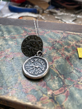 Load image into Gallery viewer, I am a strong Lion, Sum Leo Fortis, medieval antique wax letter seal.  Strength, courage, bravery.......