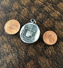 Load image into Gallery viewer, Antique seal, ‘Always true’ ‘Semper Verus ‘.  Larger heraldry seal with  Latin motto ‘always true’ with knight&#39;s head. Valentines gift
